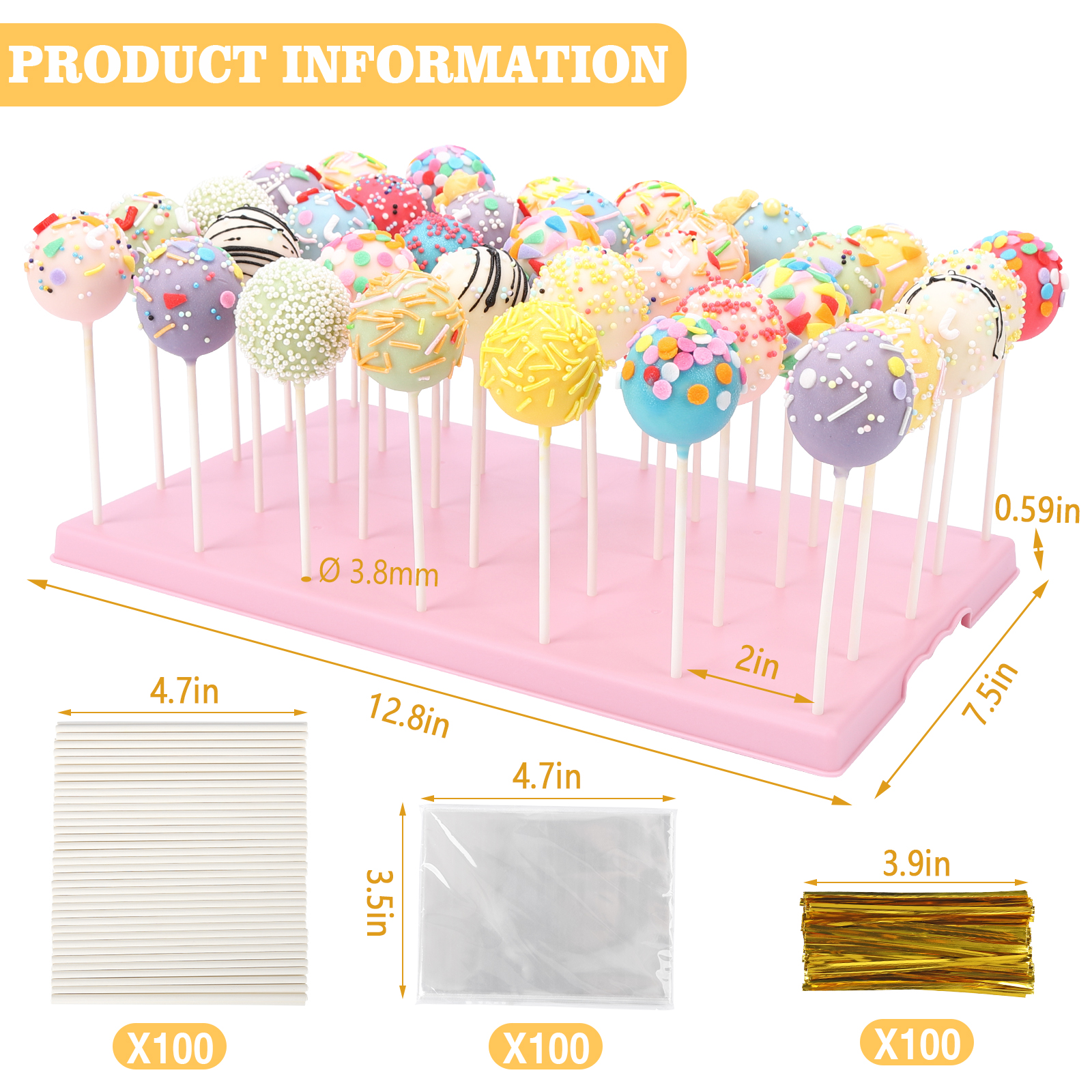 Cake Pop Stand Pink 官方图片 02