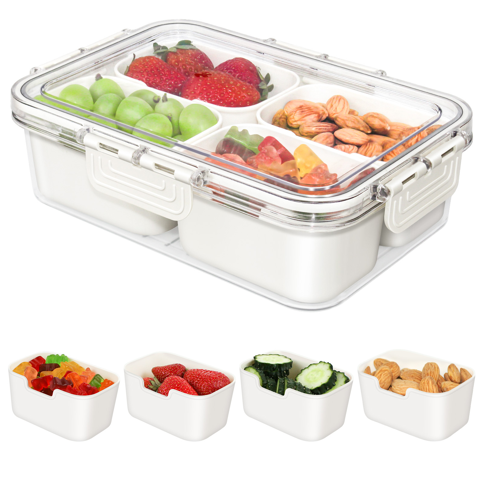 Snack Box Containers White 官方图片 02