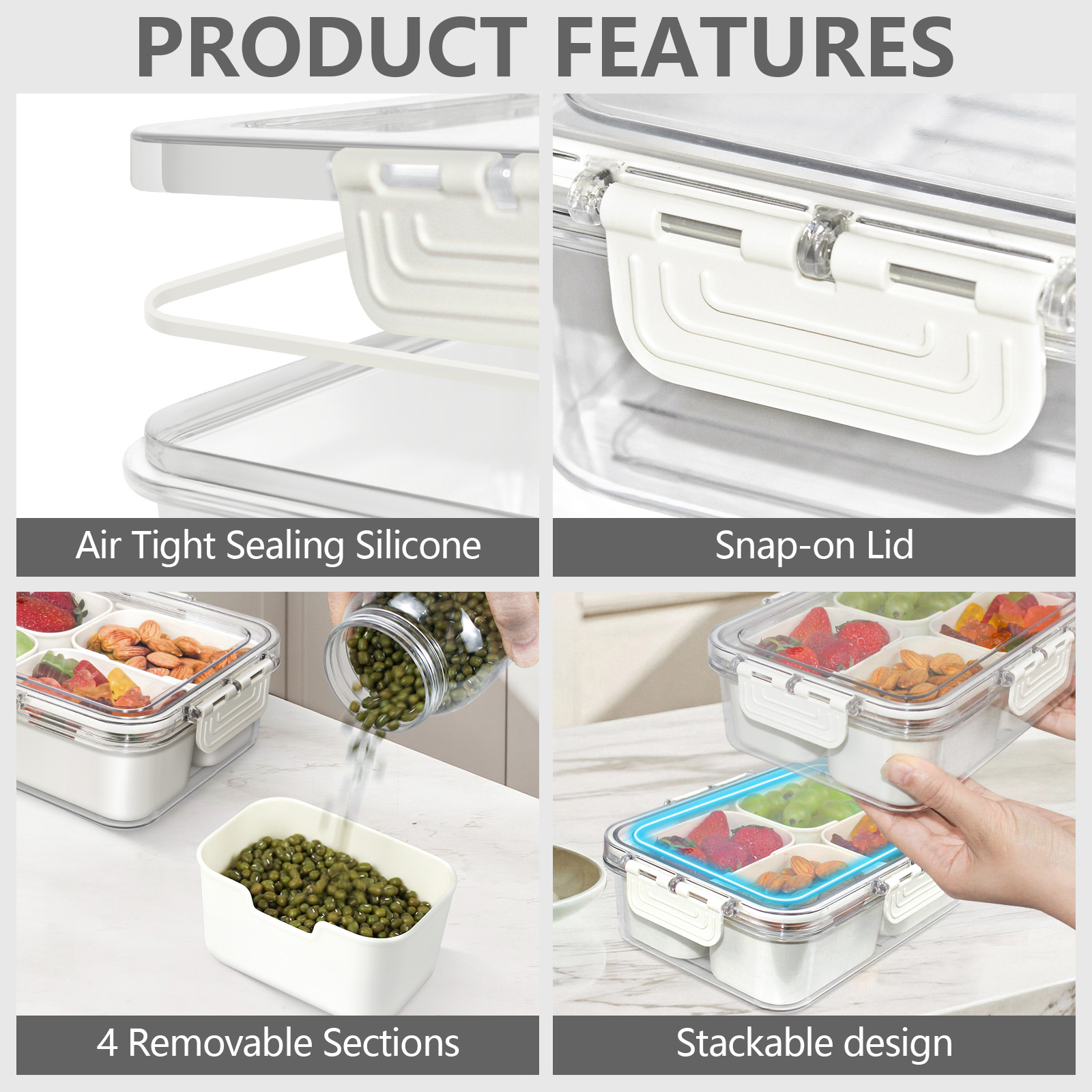Snack Box Containers White 官方图片 04