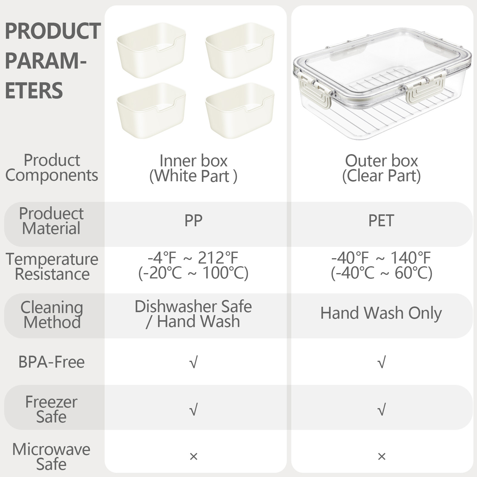 Snack Box Containers White 官方图片 05
