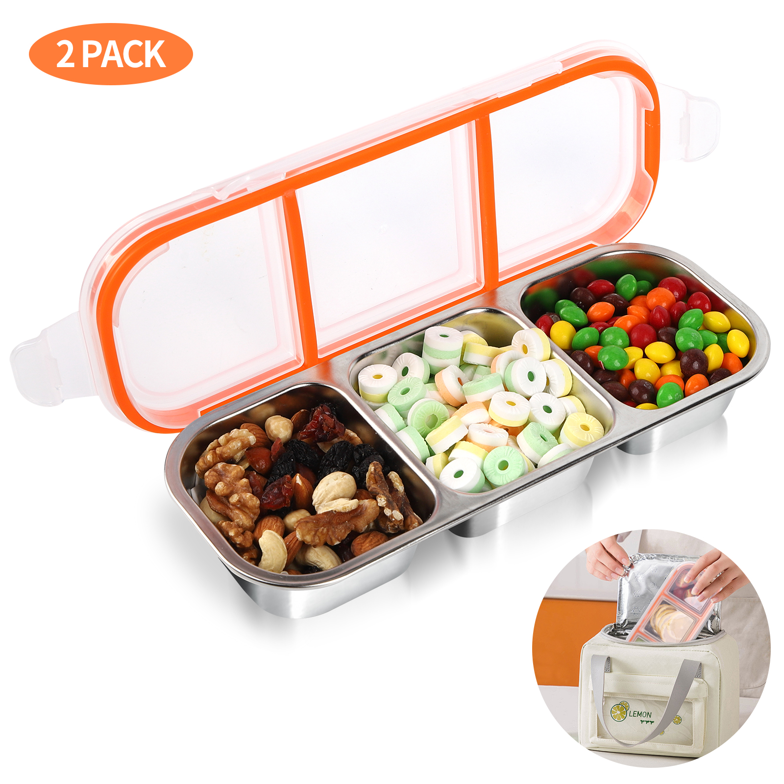 Stainless Steel Snack Containers