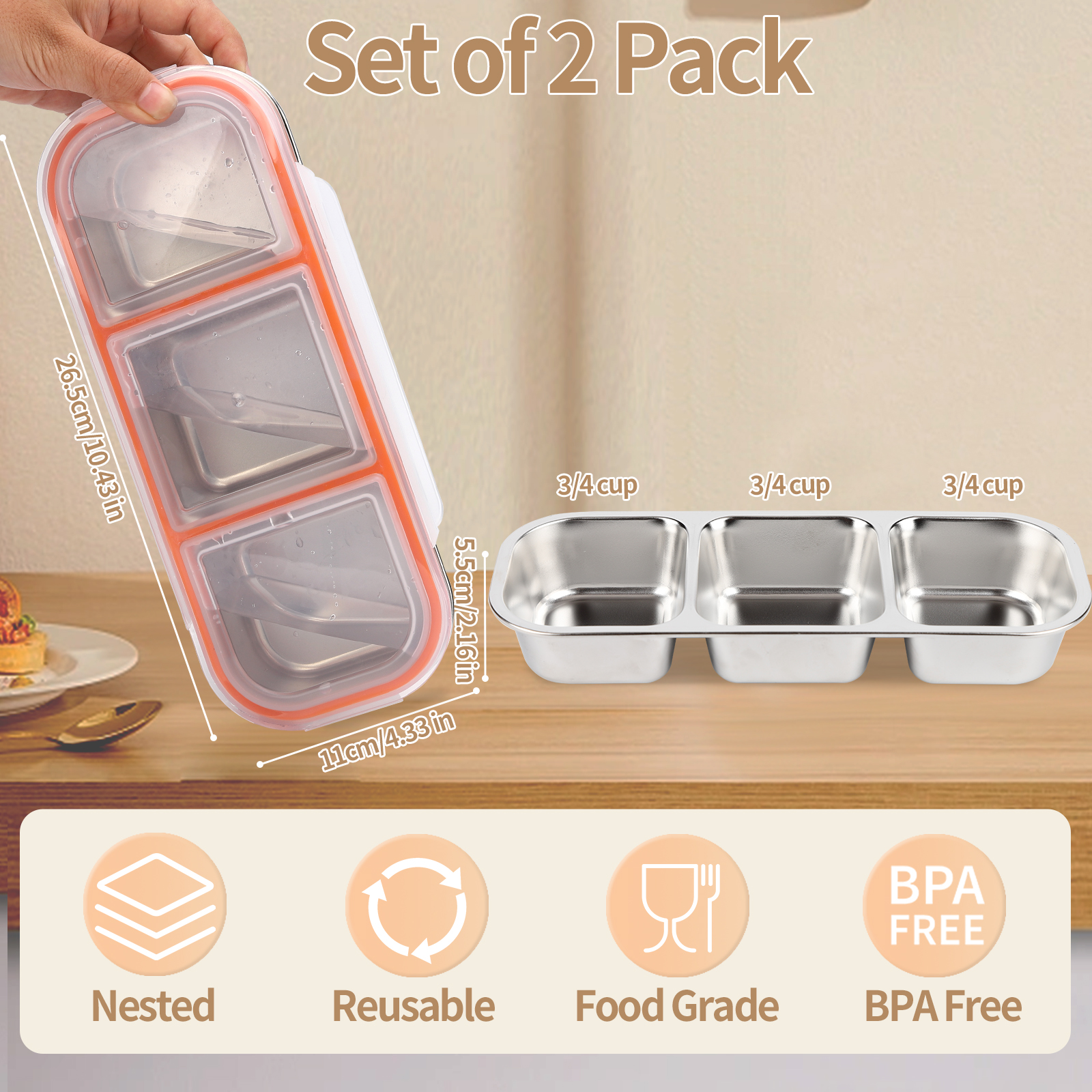 Stainless Steel Snack Containers 官方图片 11